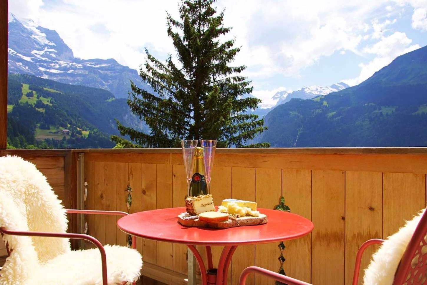Holiday Flat #1, Chalet Aberot, Wengen, Switzerland Extérieur photo