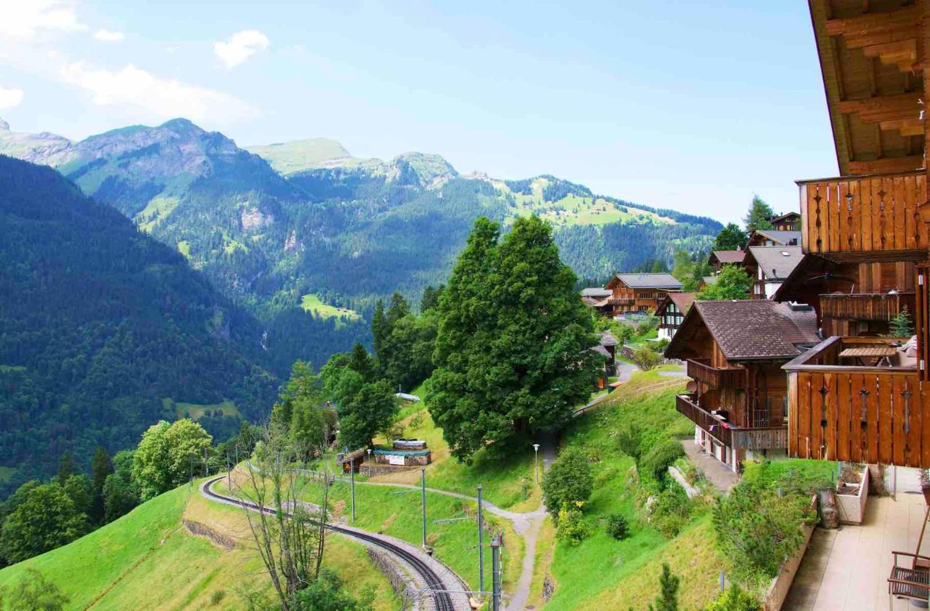 Holiday Flat #1, Chalet Aberot, Wengen, Switzerland Extérieur photo