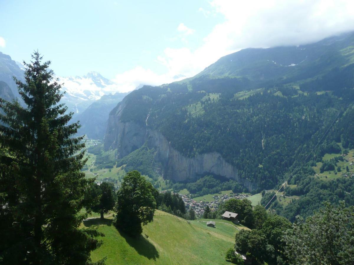 Holiday Flat #1, Chalet Aberot, Wengen, Switzerland Extérieur photo