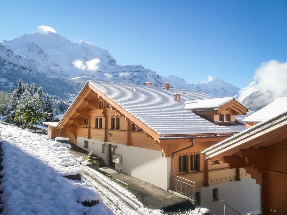 Holiday Flat #1, Chalet Aberot, Wengen, Switzerland Extérieur photo