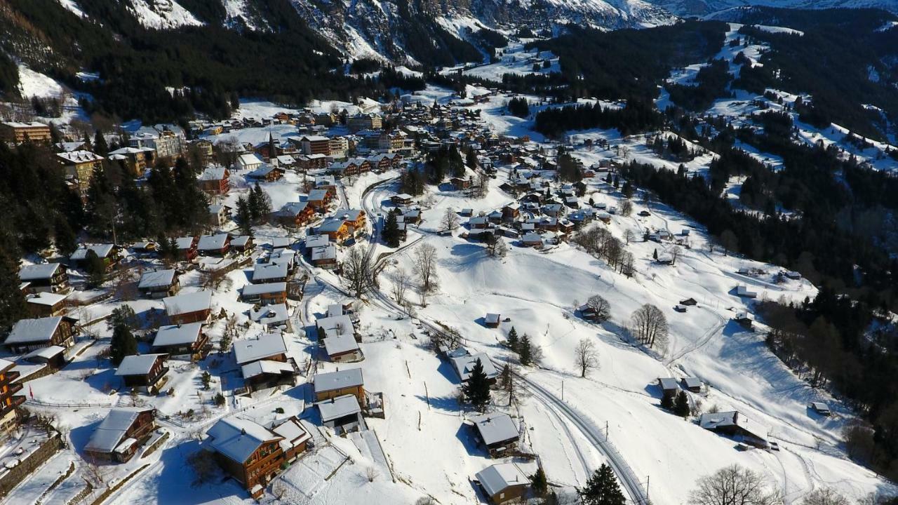 Holiday Flat #1, Chalet Aberot, Wengen, Switzerland Extérieur photo