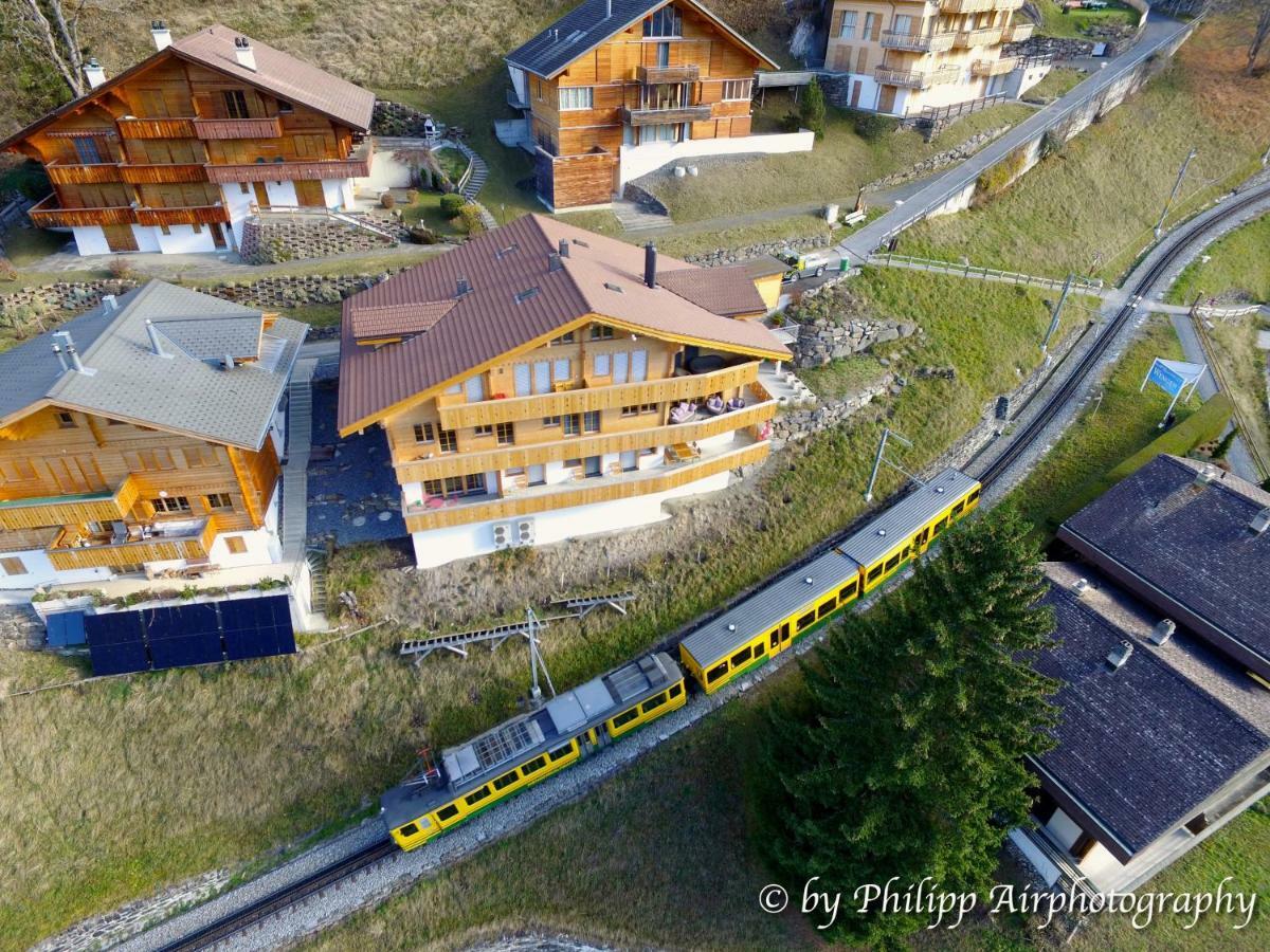 Holiday Flat #1, Chalet Aberot, Wengen, Switzerland Extérieur photo